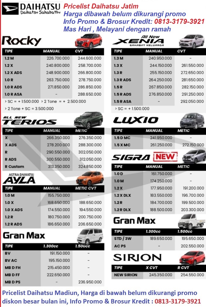 harga daihatsu jatim